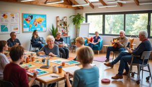 découvrez à châteaubriant un atelier innovant dédié à l'accompagnement des personnes vivant avec la maladie de parkinson. cet espace de partage et d'apprentissage vise à améliorer la qualité de vie des participants en leur fournissant des outils et techniques adaptés pour mieux appréhender leur quotidien.