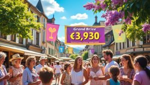 ce week-end à châteaubriant, ne manquez pas votre chance de gagner un montant incroyable de 3 930 € au loto ! participez et tentez votre chance pour transformer vos rêves en réalité.
