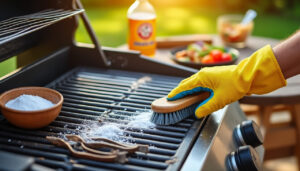 découvrez comment nettoyer efficacement votre grille de barbecue grâce à une méthode simple et écologique utilisant du bicarbonate de soude et du vinaigre. obtenez des résultats éclatants et prolongez la durée de vie de votre barbecue tout en respectant l'environnement.