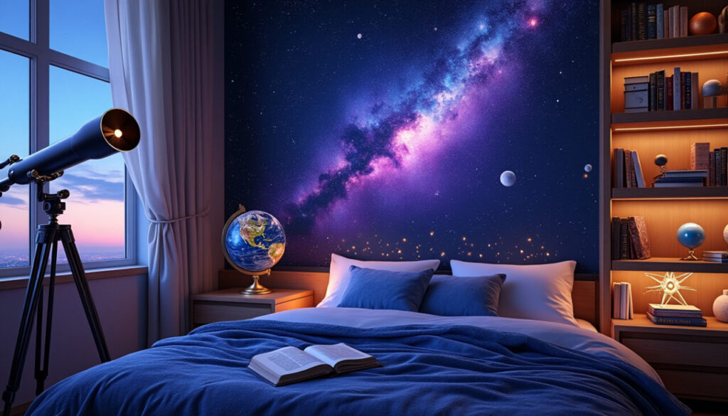 découvrez des idées déco inspirantes pour transformer votre chambre en un véritable ciel étoilé. explorez des thèmes astronomie avec des couleurs sombres, des accessoires célestes et des luminaires évoquant les constellations, pour une ambiance à la fois apaisante et fascinante.