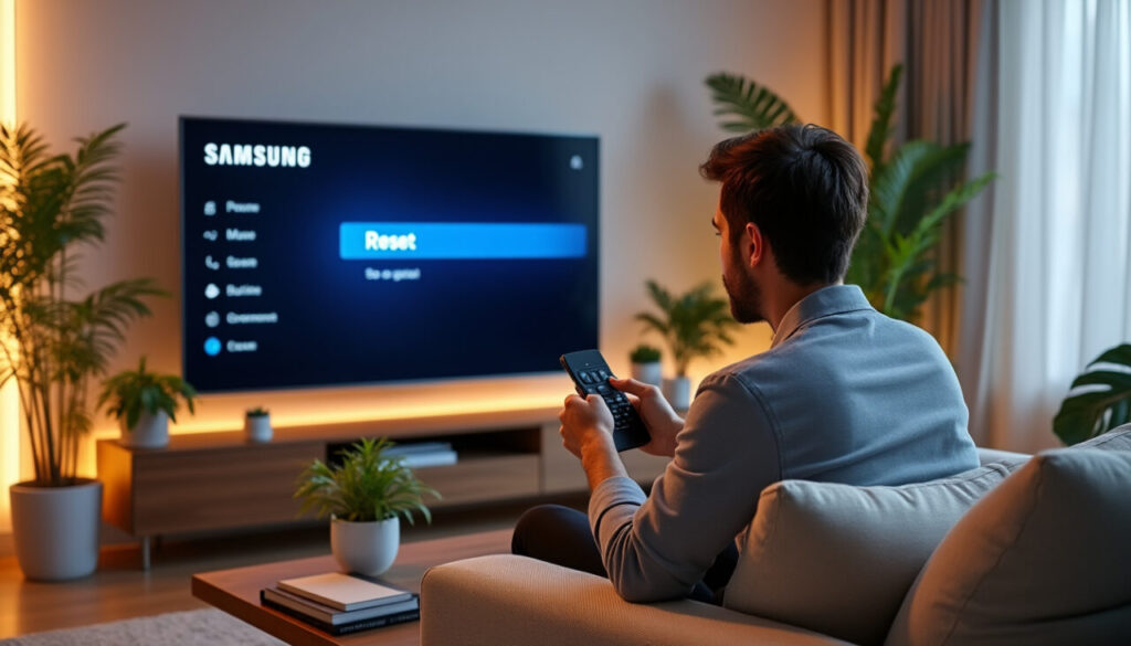 découvrez les étapes faciles et efficaces pour réinitialiser votre téléviseur samsung. suivez notre guide pratique pour restaurer les paramètres d'usine et résoudre vos problèmes d'affichage ou de connexion.
