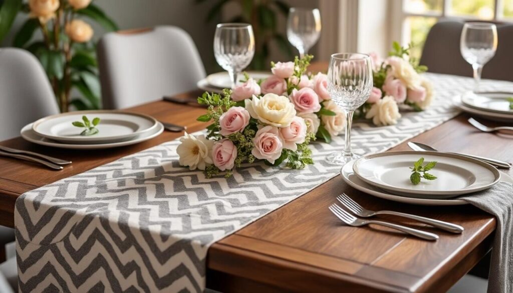 ajoutez une touche d'élégance à vos occasions spéciales avec notre chemin de table chevron. parfait pour sublimer vos dîners, réceptions ou événements festifs, ce chemin de table allie style et sophistication. découvrez comment cet accessoire peut transformer votre table en un véritable chef-d'œuvre.