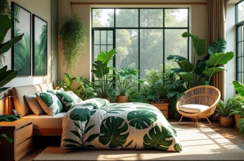 transformez votre chambre en un sanctuaire jungle avec des touches naturelles et des éléments verdoyants. découvrez des idées de décoration pour créer une ambiance apaisante et inspirante qui vous rapprochera de la nature.