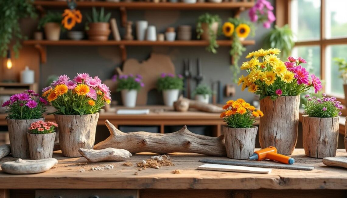 découvrez comment fabriquer des pots de fleurs uniques en bois flotté grâce à nos astuces et techniques simples. apportez une touche naturelle à votre décoration tout en donnant une seconde vie à des matériaux recyclés.