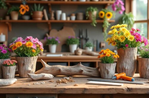 découvrez comment fabriquer des pots de fleurs uniques en bois flotté grâce à nos astuces et techniques simples. apportez une touche naturelle à votre décoration tout en donnant une seconde vie à des matériaux recyclés.