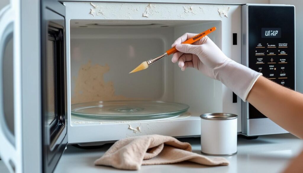 découvrez nos conseils pratiques pour réparer facilement un revêtement intérieur de micro-ondes abîmé et prolonger la durée de vie de votre appareil en toute sécurité.