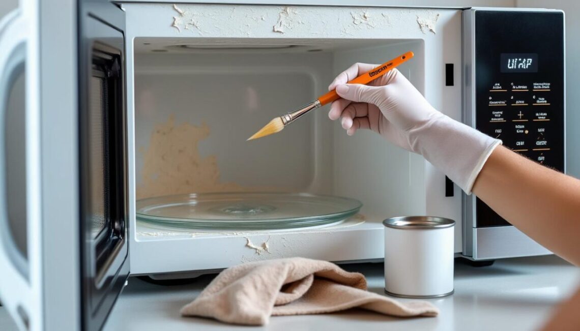 découvrez nos conseils pratiques pour réparer facilement un revêtement intérieur de micro-ondes abîmé et prolonger la durée de vie de votre appareil en toute sécurité.