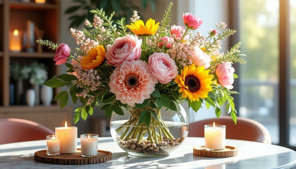 découvrez des idées créatives et originales pour décorer votre intérieur en remplissant un grand vase transparent avec des éléments naturels, des objets déco ou des compositions florales tendance.
