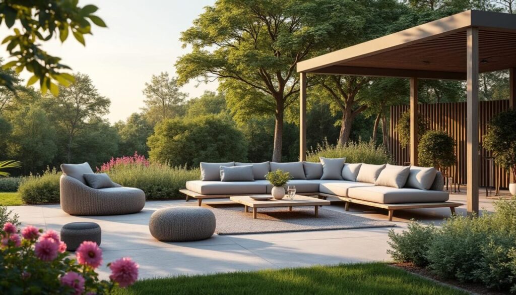 découvrez le salon de jardin artelia, une solution esthétique et durable pour sublimer votre extérieur. profitez d’un mobilier de qualité, résistant aux intempéries, alliant confort et design pour vos moments de détente en plein air.